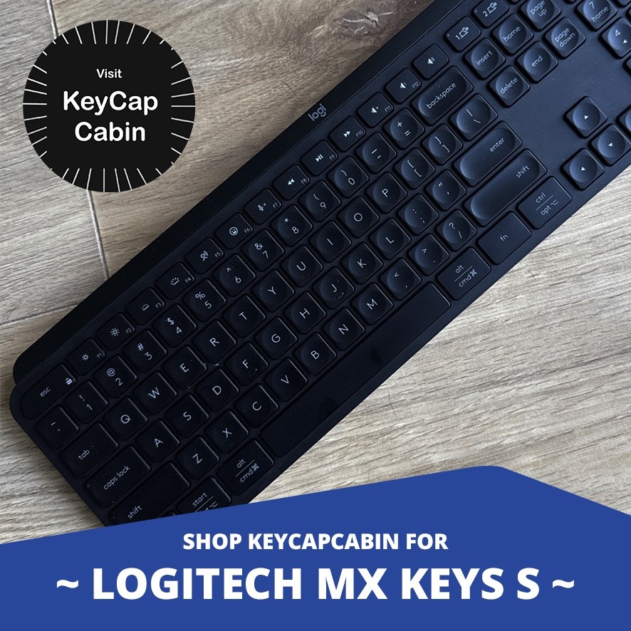 Logitech MX Keys S Keyboard ~ Replacement Key & Switch Part ~ Black