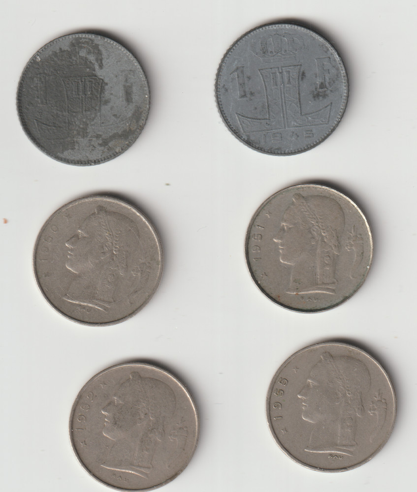 BELGIUMcoins-30 different FRANCS from1922