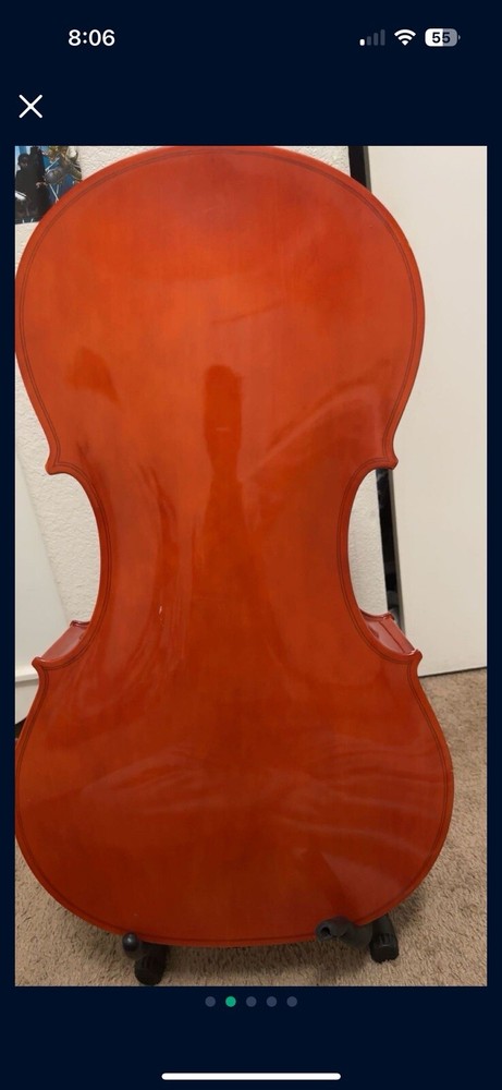 3/4 Cello With Bow And Case