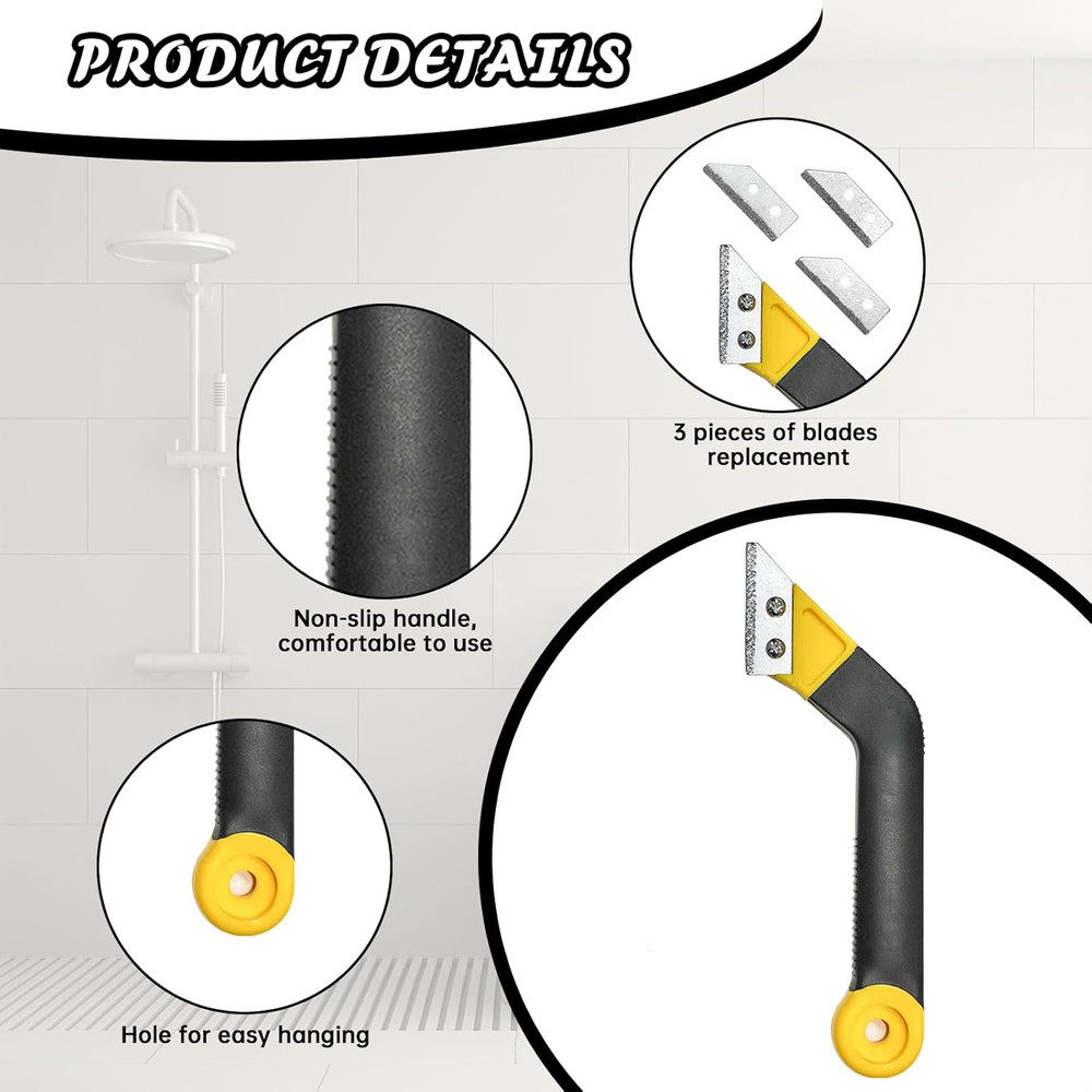 8 Pcs Grout Float Sets Include 9.5 X 4 Inch Molded Rubber Grout Float, 6 Sponge,
