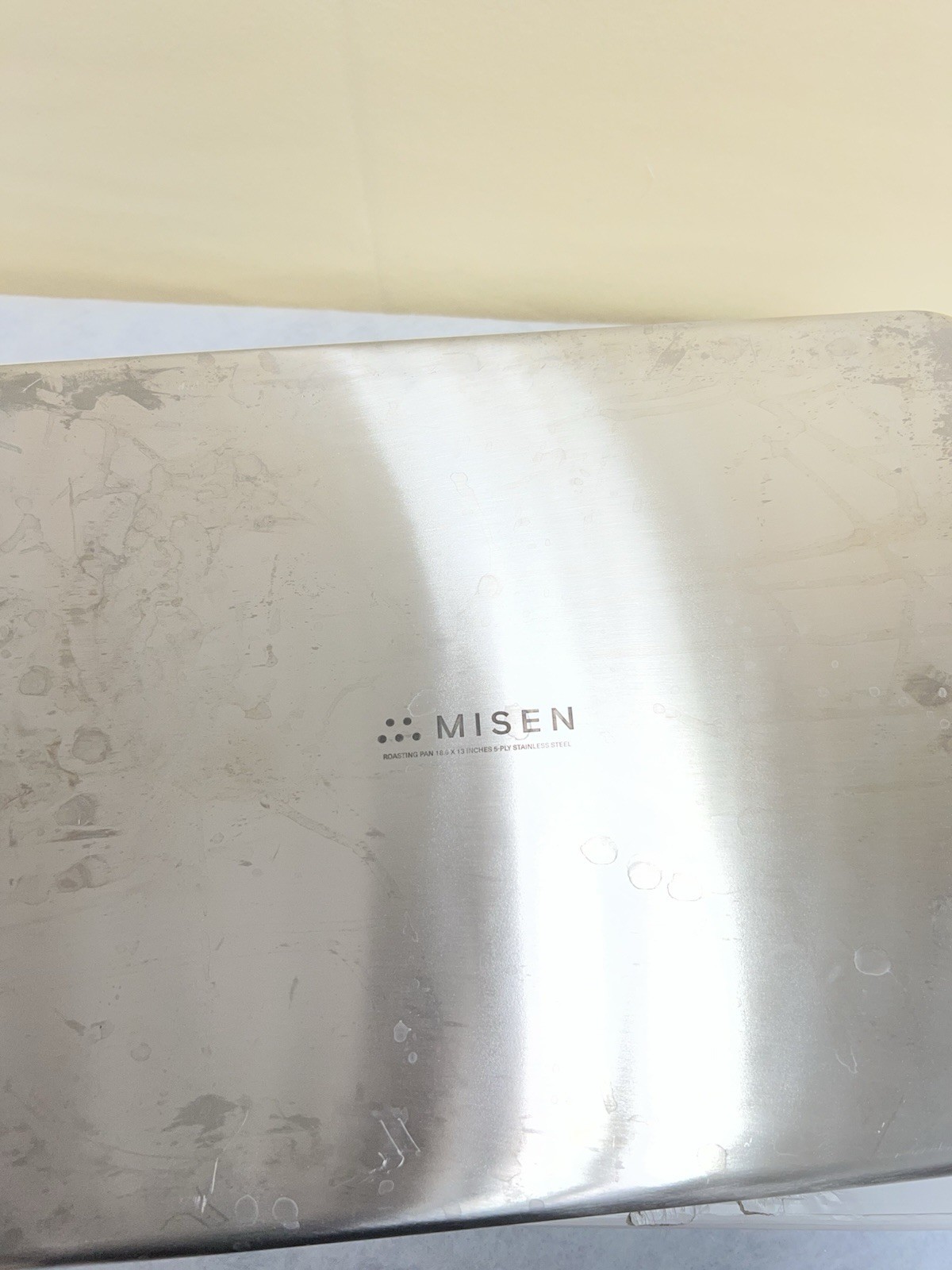 Used* MISEN 18” Roasting Pan Stainless Steel Roasting Pan with Handles Easy Grip