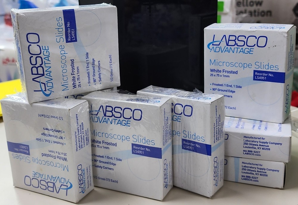 Blank Microscope Set 72 Slides 25 x75 x1mm - (8 Boxes)