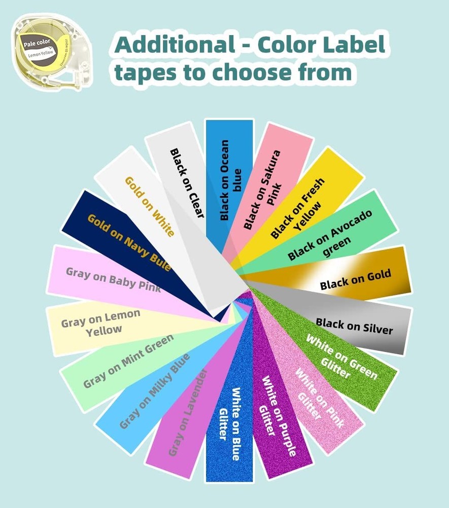 Phomemo P12 Label Maker Plastic Labeling Tape Refills Thermal Transfer Label