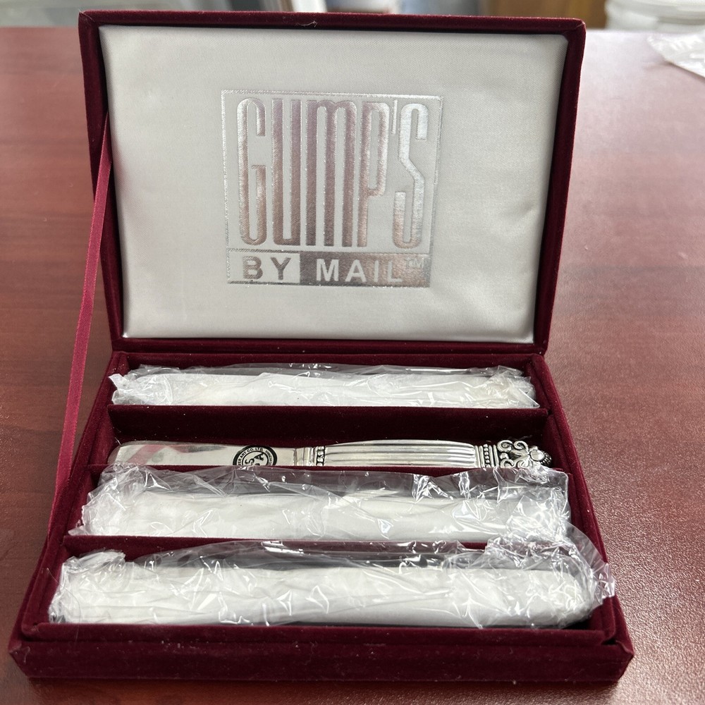 Gumps By Mail Godinger Silver Art Vintage Butter Knife Collection