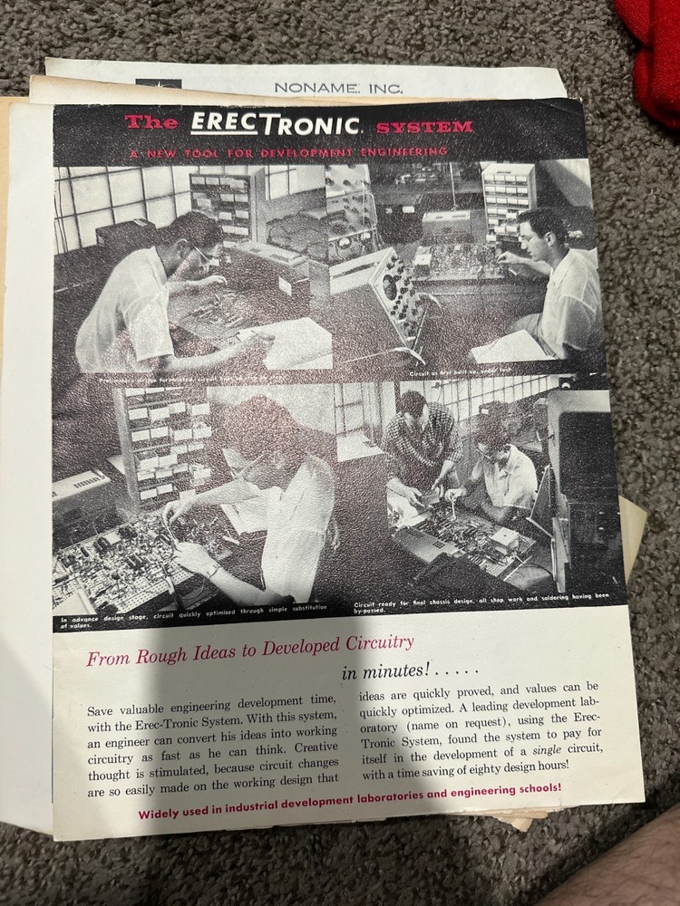 Science Electronics ERECTRONIC System BE-8 Comprehensive Transistor Lab Set 1963