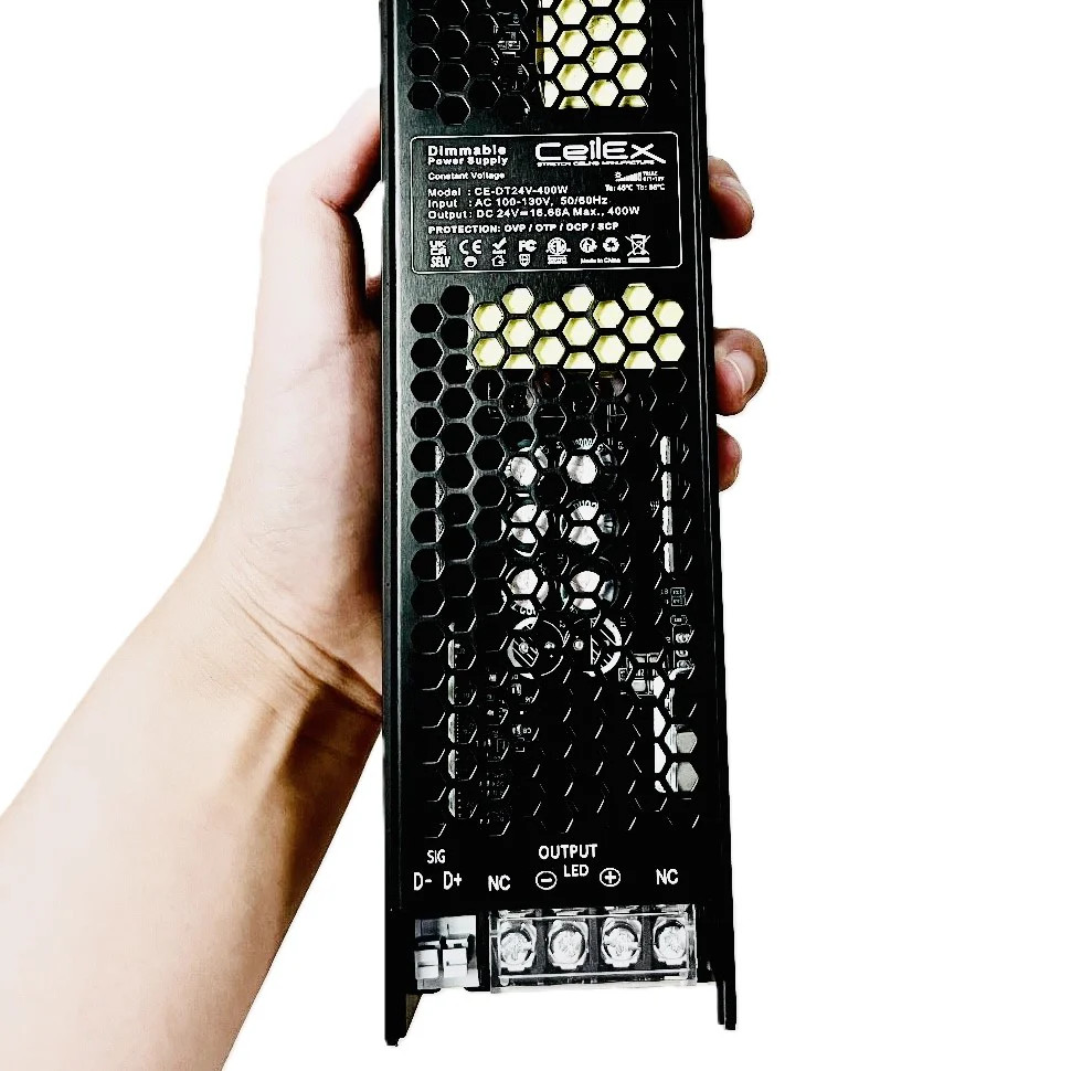 Dimmable TRIAC LED Driver 24V 400W IP20 Power Supply Transformer + ETL Listed
