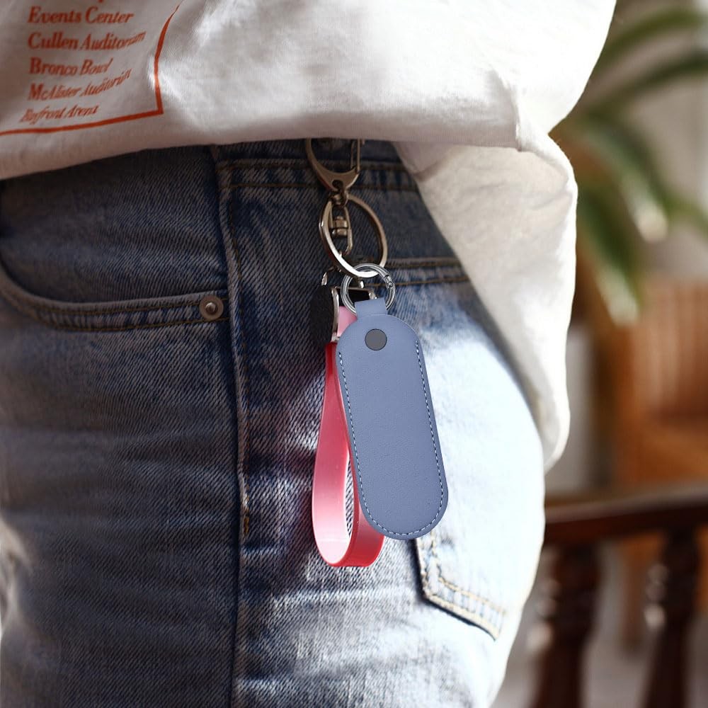 4PCS Flash Drive Case, Leather Powder + Light Blue + Sky + Green