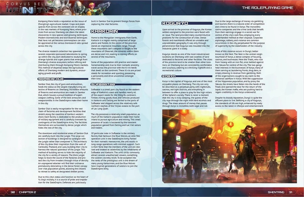 Infinity: Yu Jing Sourcebook | Infinity 2d20 RPG - Corvus Belli