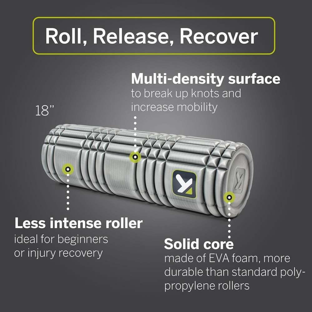 TriggerPoint CORE Foam Massage Roller with Softer Compression for Exercise, Deep