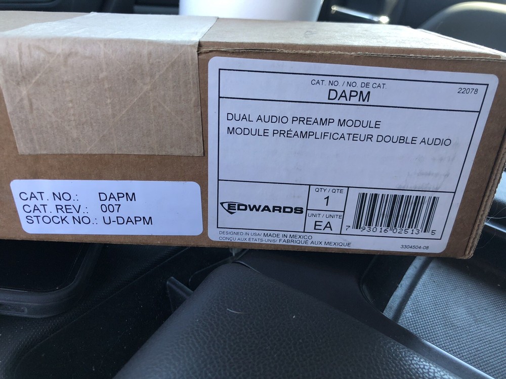 EST Edwards DAPM. Dual Audio Preamp Module. NEW
