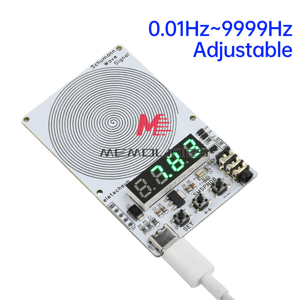 Adjustable 0.01Hz~9999Hz Frequency Schumann Wave Generator 4Bit Digital Display