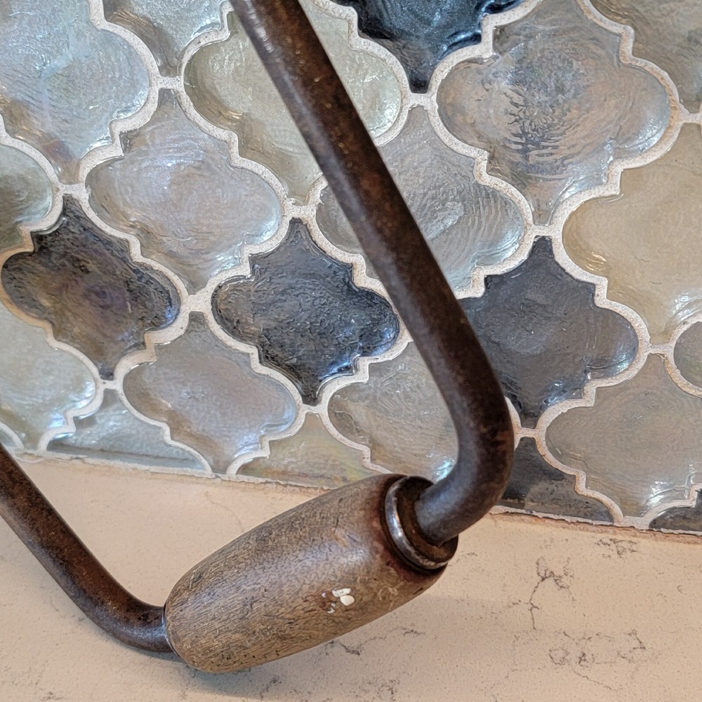 Antique 1920s Hand Drill Primitive Kitchen Tools Decorating