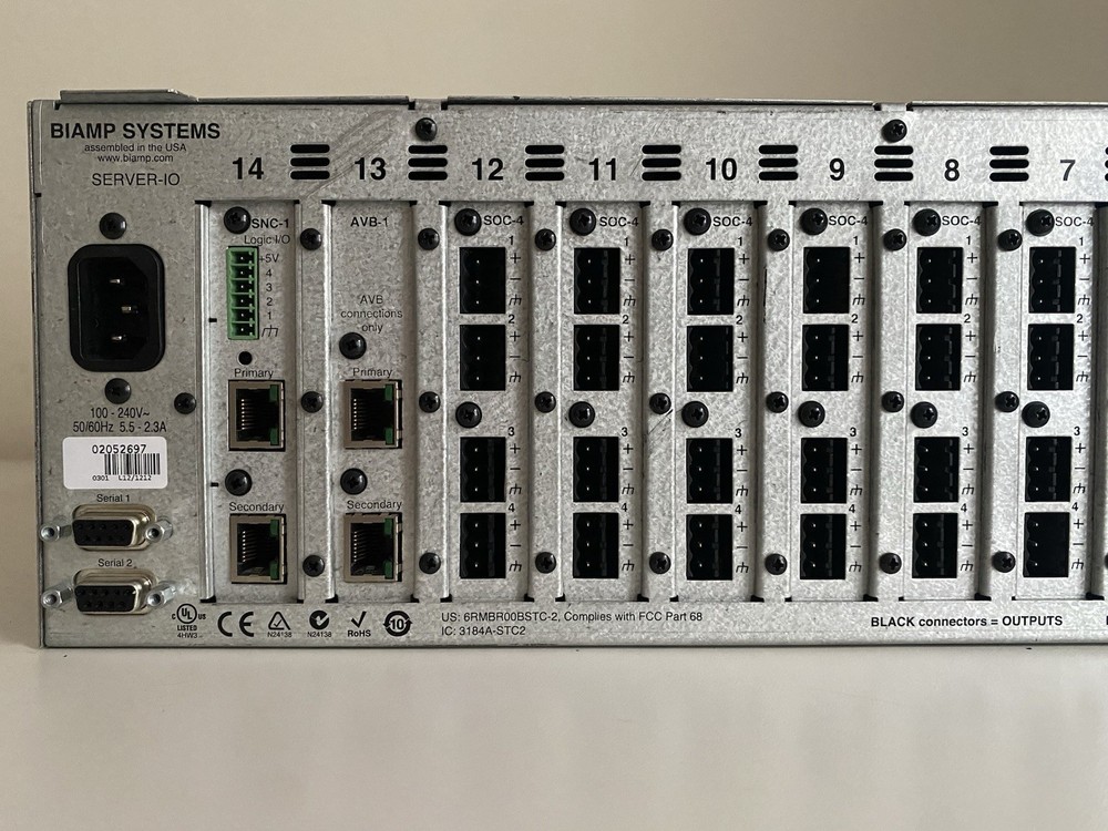 Biamp Tesira SERVER-IO Pro Audio DSP Server - Rack Mount