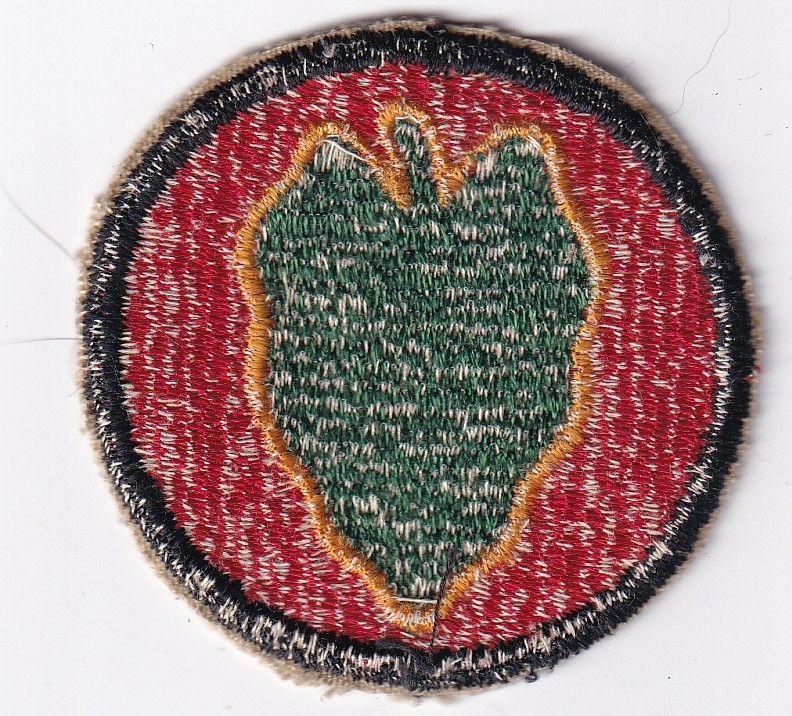 24th Infantry Division patch real WWII make unissued