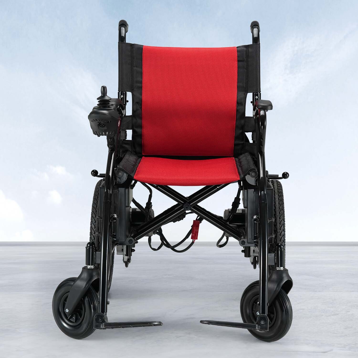 All Terrain Electric Wheelchair Heavy Duty 500W Foldable Electric Wheelchairs