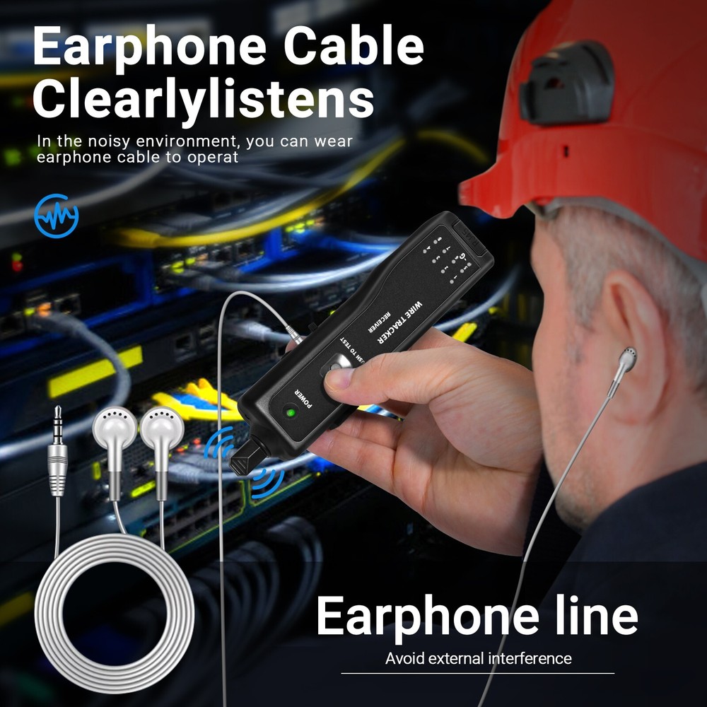Wire Tester RJ45 RJ11 Cable Tracker Line Finder Multifunction Wire Tracker