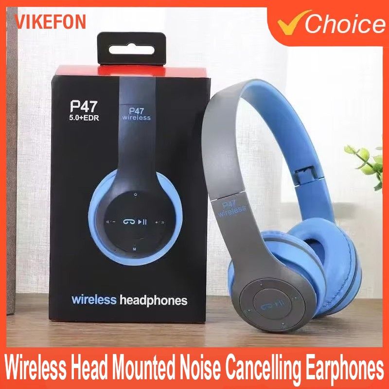 Wireless Bluetooth 5.0 Headphones Foldable Headset Over Ear Portable Mic