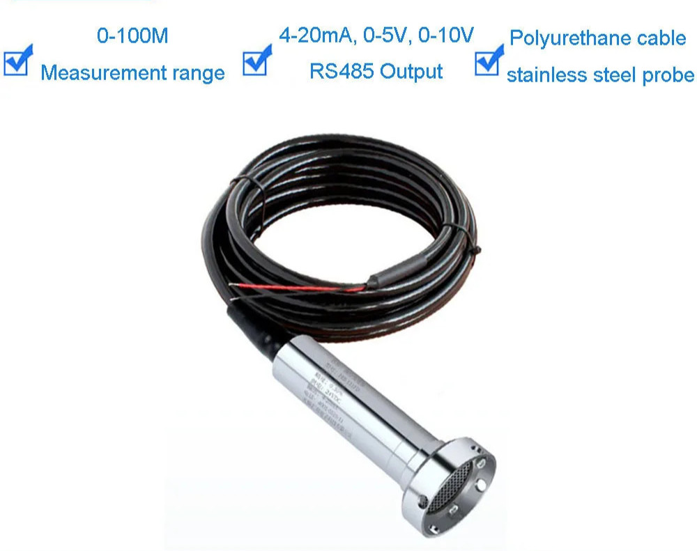 Liquid Level Transmitter Anti-Blocking Sewage Static Pressure Pool Sensor Type