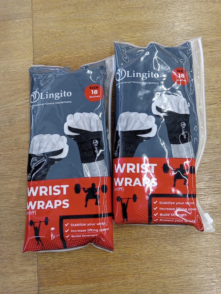 Lingito Wrist Wraps For Work Out Weight Lifting Bundle (2)