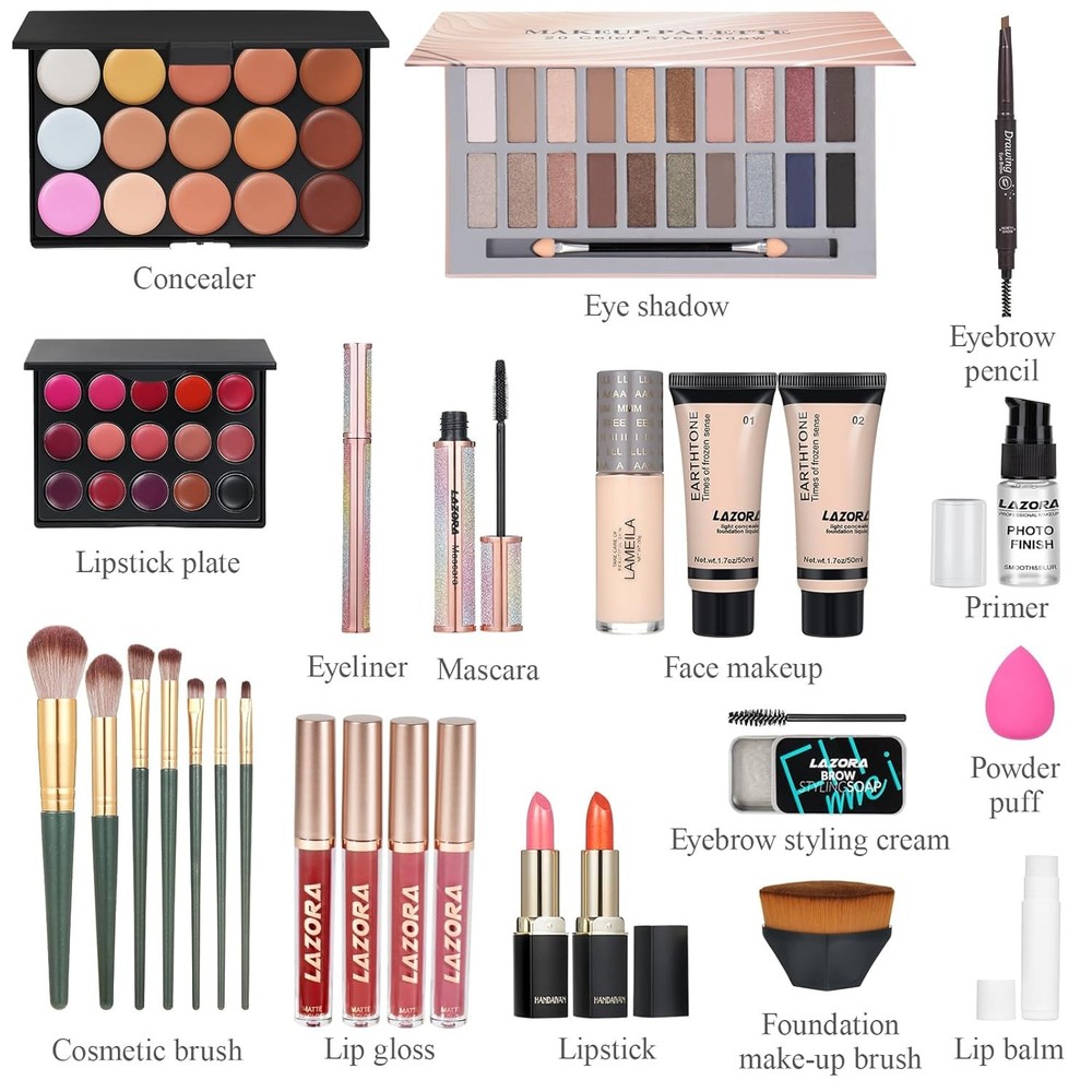 LAZORA Makeup Kit for Women Full Set Multipurpose Bundle Box2