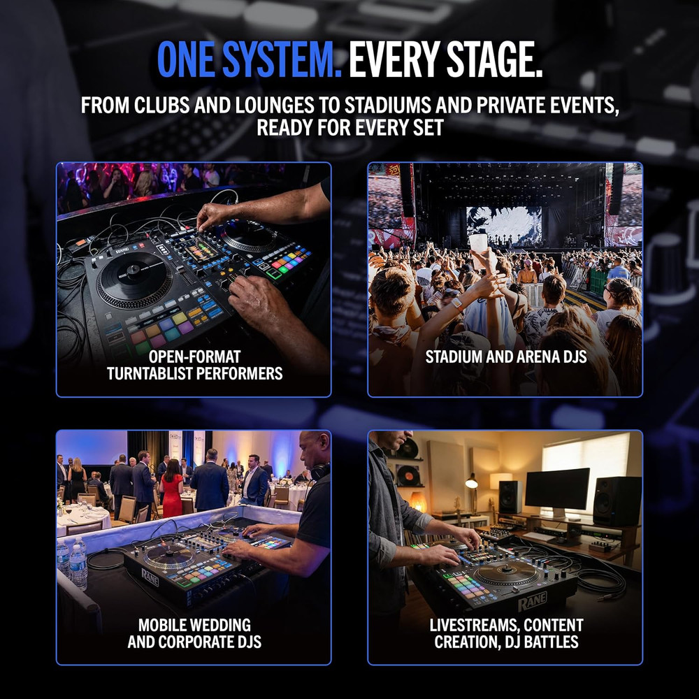 SYSTEM ONE All-In-One Standalone Motorized DJ Controller with Engine DJ OS, Seam
