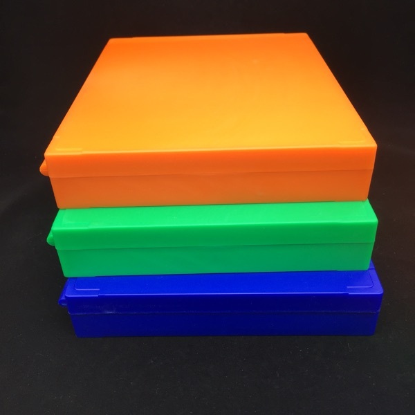 1PC Plastic Storage Box Microscope Slides Biological Slides Holder Case 100pcs