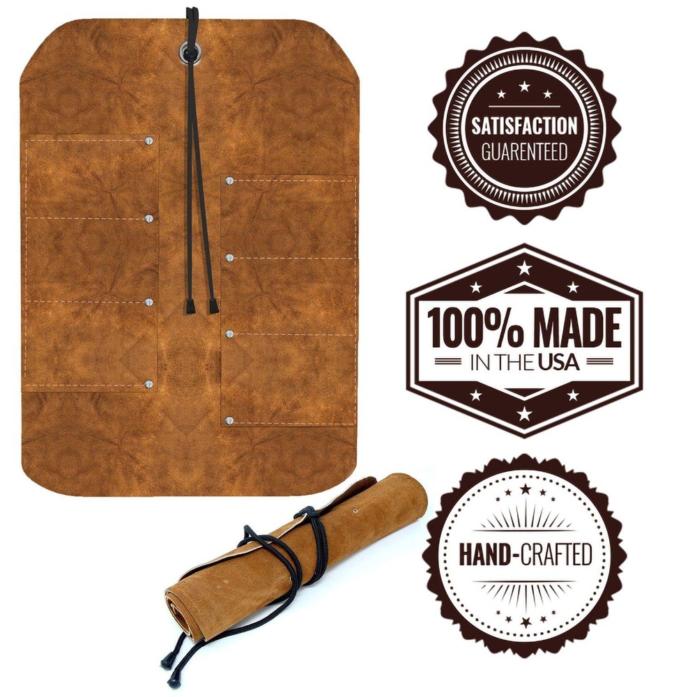 UJ Ramelson Tool Roll Holder Durable Rollable Roll-up Hanging Pocket Pouch fo