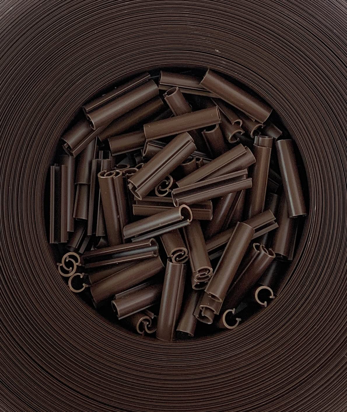 Foghorn Construction Chain Link Fence Privacy Tape - 250 Feet of Brown PVC Tape