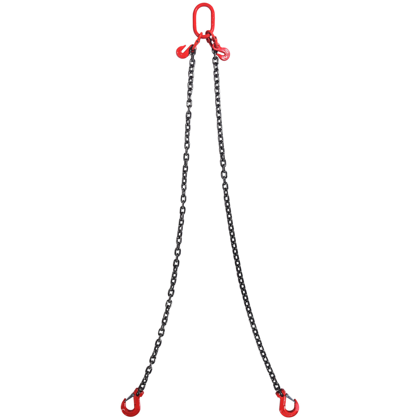 VEVOR 3/8" x 6' Chain Sling 2 Legs G80 Lifting Chain with Grab Hooks 11000 lbs