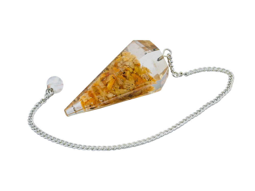 Yellow Jasper Orgone Pendulum
