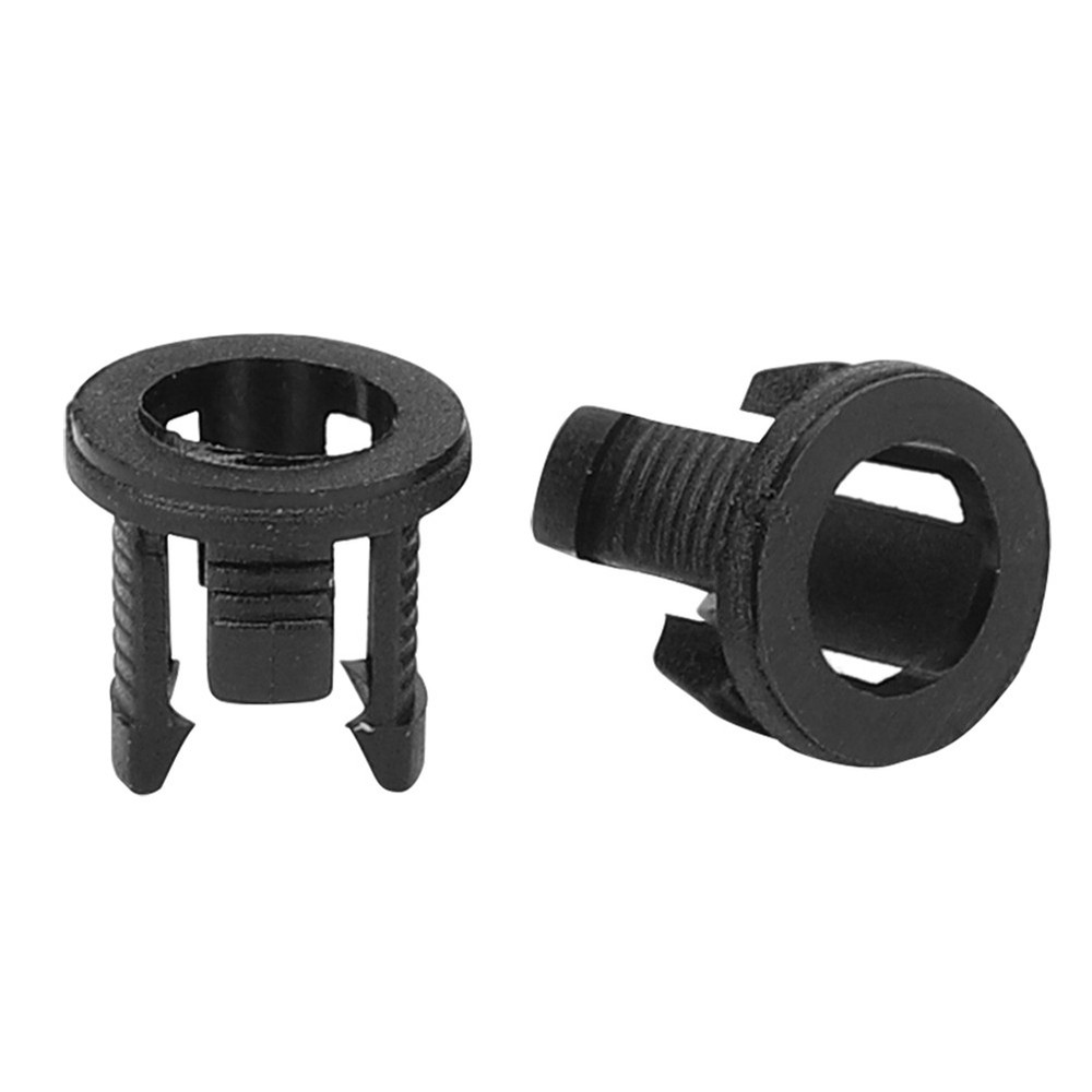 200Pcs LED Lamp Diode Holder Bulb Socket Bracket Mount Plastic Black 5mm