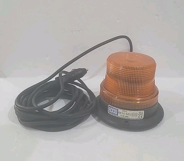 ECCO Amber Strobe Light, 6410-MG, 12-80v DC, Magnet Mount, Replaceable Flash.