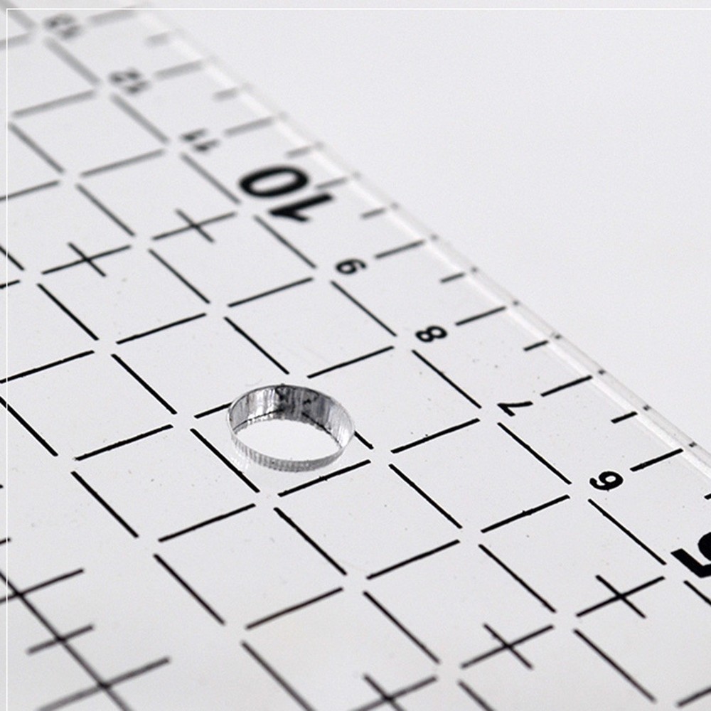 DIY Quilter's Ruler Sewing Ruler Tool with Grid Lines for Easy Precision