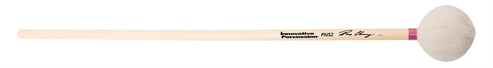 Innovative Percussion - PIUS2 - Medium Soft Bass Marimba Mallets - White Yarn -