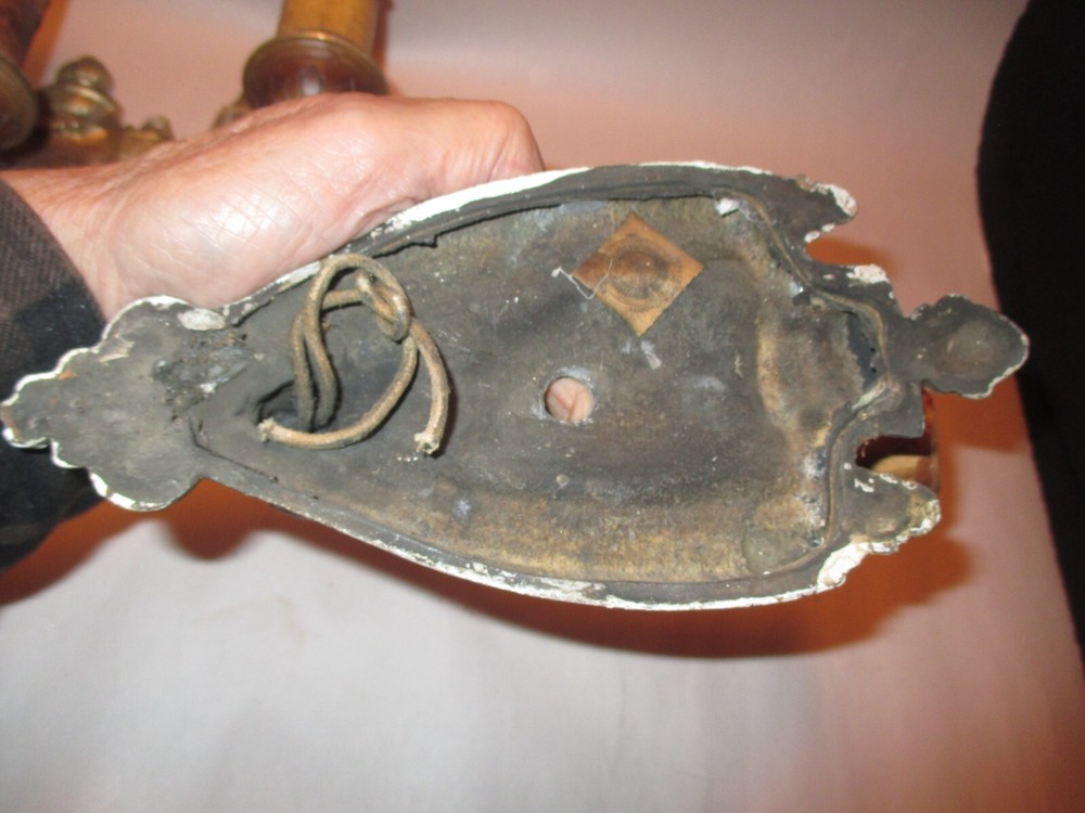 3 HEAVY DIE CAST WALL SCONCES