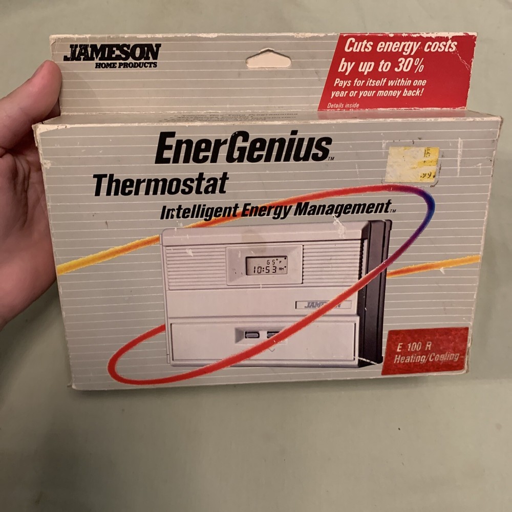 Vintage 1986 E100 Jameson Energenius Programmable Electronic Thermostat