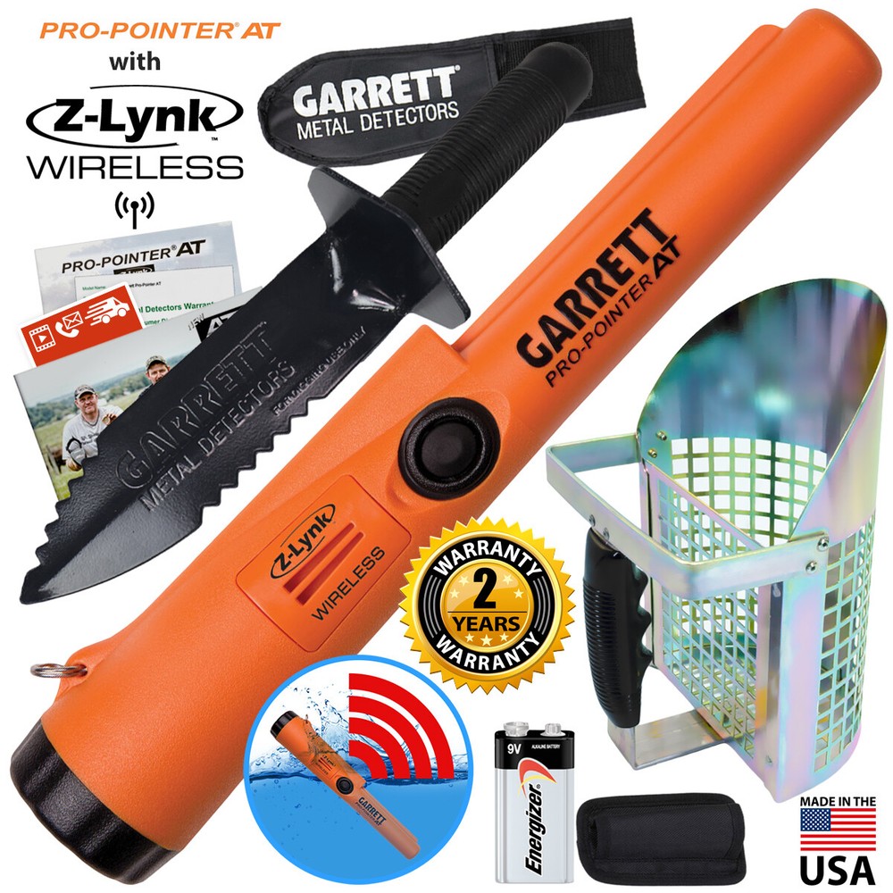Garrett Pro-Pointer AT Z-LYNK Pinpointer with Edge Digger Anodized Sand Scoop