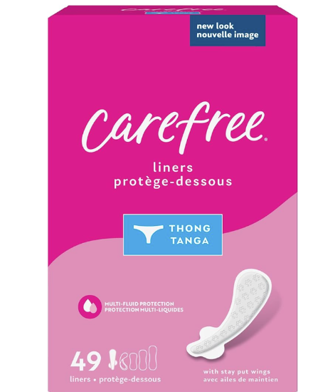 CAREFREE Liners (Thong) - 49 count - 1 pack