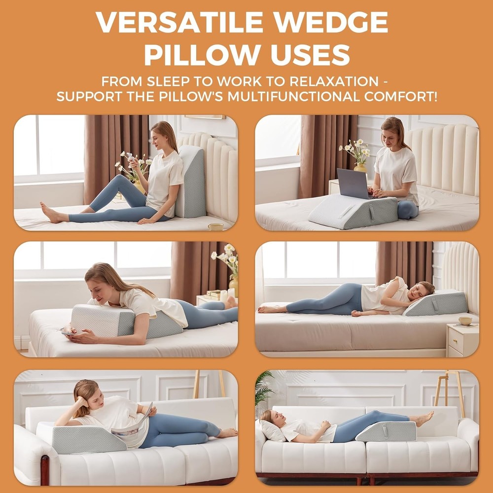 Leg Pillow Elevation Blood Circulation, Leg Elevating Pillows for After Surgery,