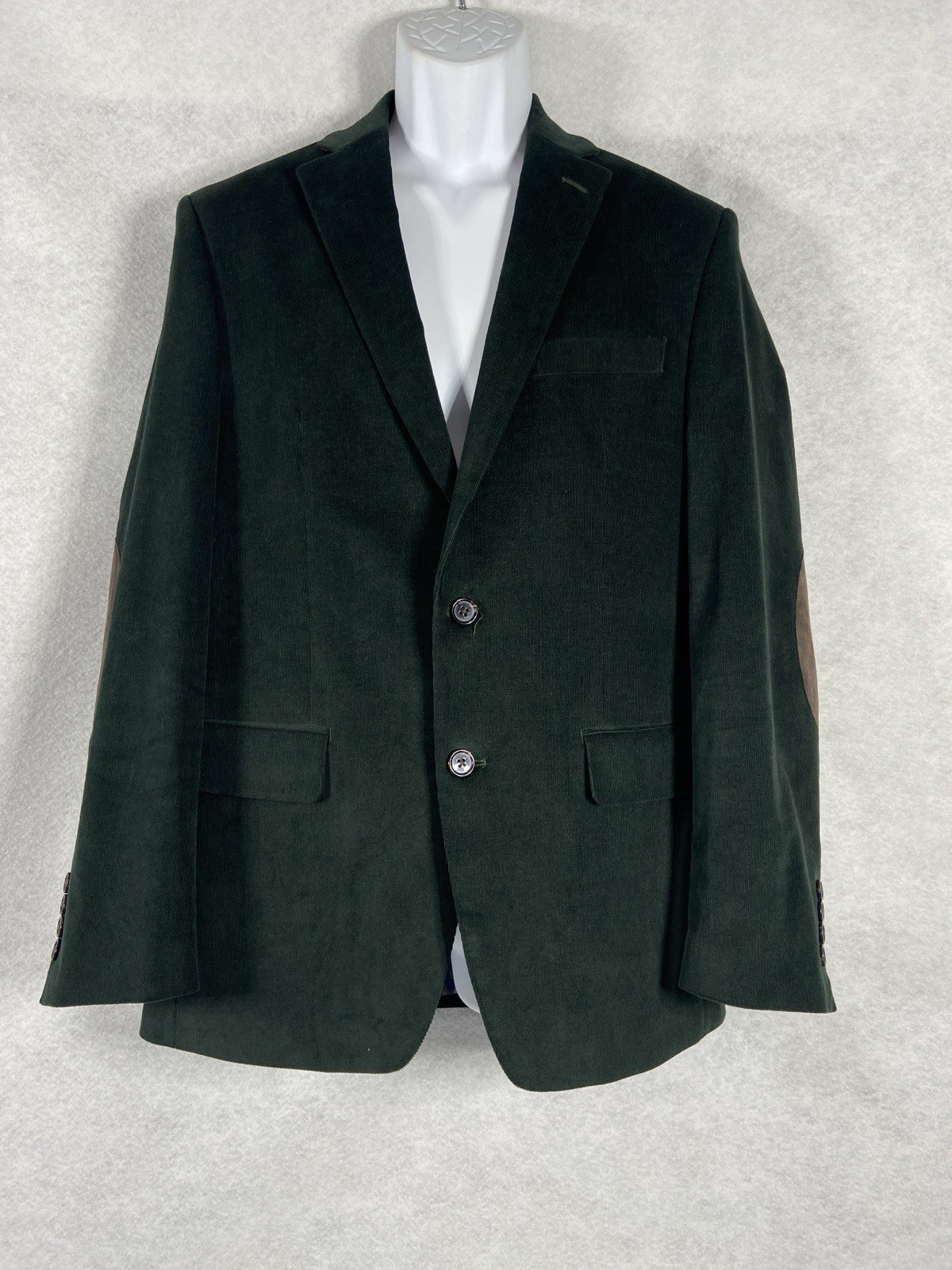 Lauren Ralph Lauren Jacket Men’s 36R Green Corduroy Sport Coat Elbow Patch EUC