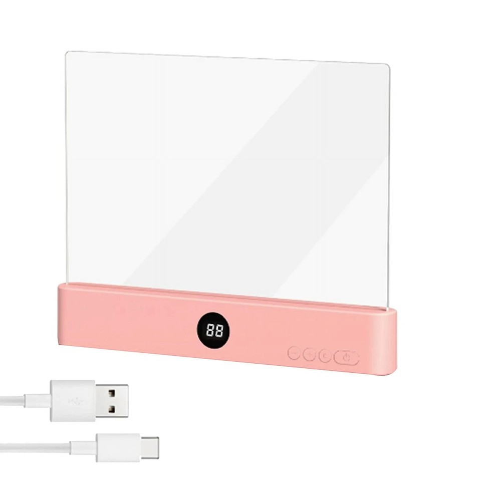 Book Light, Rechargeable Clear LED Flat Reading Light with 3 Colors Timer...