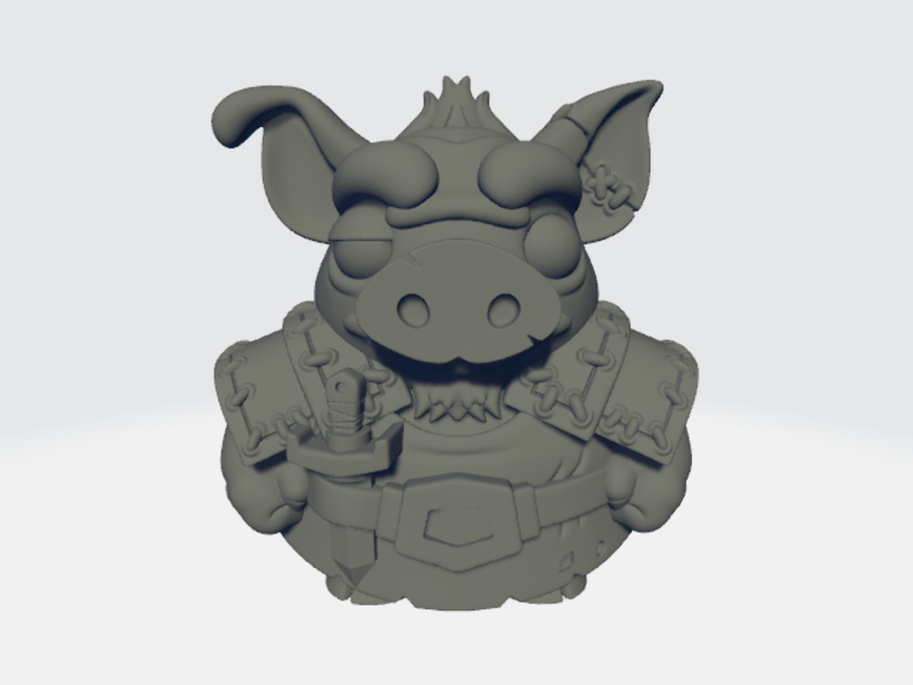 Chibi Tykes - Fighter Pig