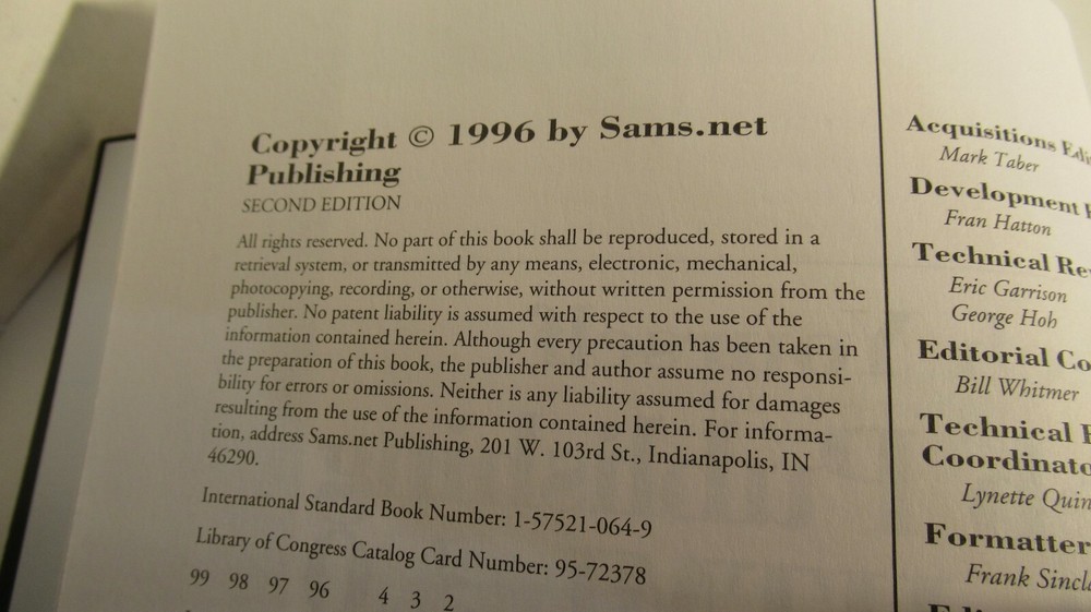 TEACH YOURSELF WEB PUBLISHING WITH HTML 3.0 book second edition preowned 