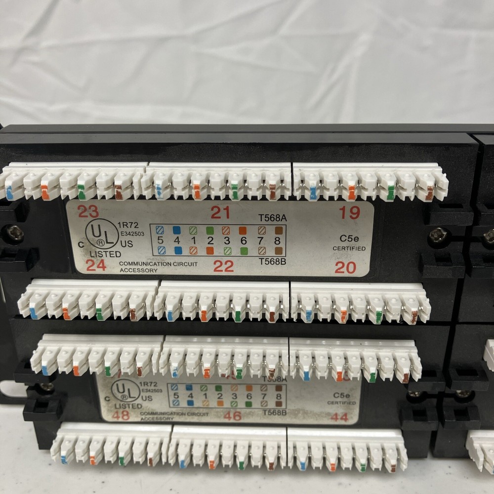 Patch Panel, Cat 5E, 2U, 48 Port