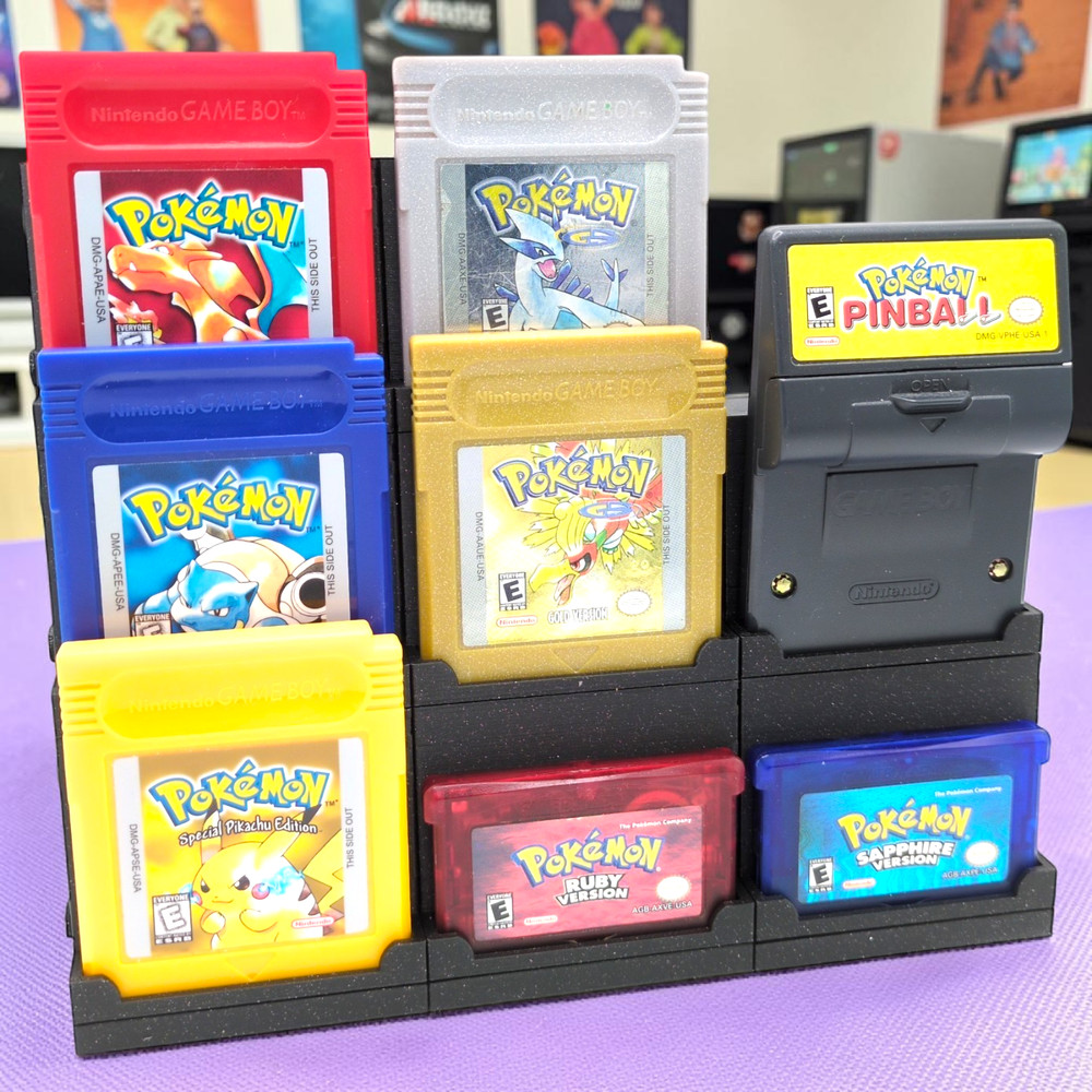 Modular Game Boy Cartridge Display Stand Stackable Riser GB GBC GBA