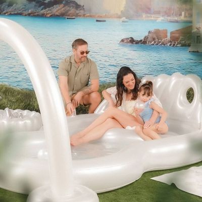 MINNIDIP EXCLUSIVE RESORT COLLECTION SPRINKLER PLAY CENTER 80 GAL - WHITE