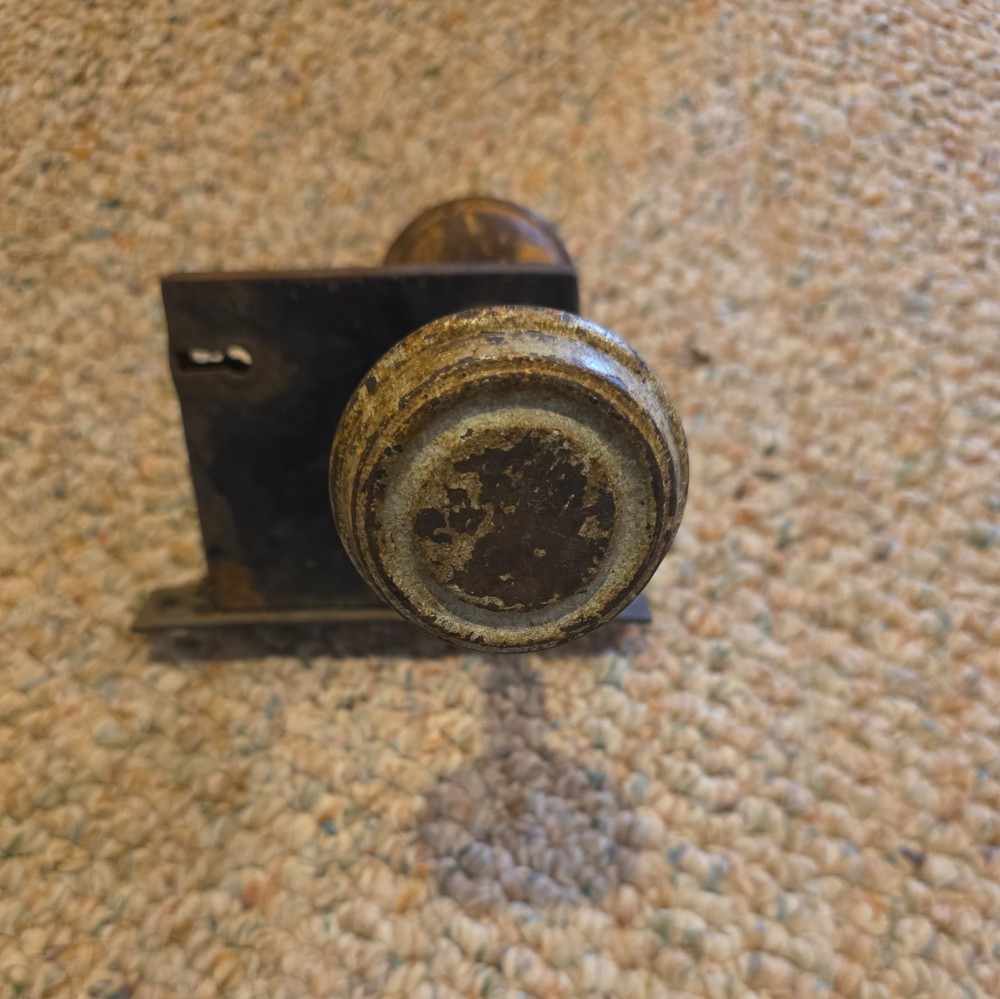 Vintage Door Knobs And Mechanism See Description