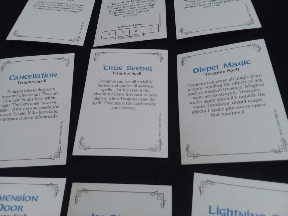 Dragon Strike 1993 TSR all Teraptus Cards