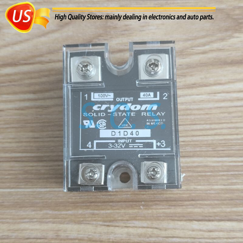 2 PACK For Crydom D1D40 Solid State Relay Module Supply 3-32V 40A Free Shipping
