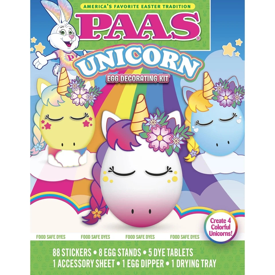 PAAS Unicorn Egg Decorating Kit – Create Magical Eggs with 5
